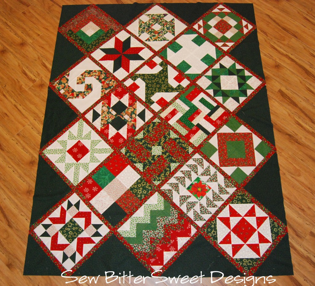 Vintage Christmas Quilt Top