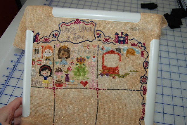 Once Upon A Time Sampler - March Progress - https://www.sewbittersweetdesigns.com